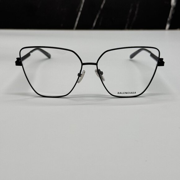 NEW BALENCIAGA BB0170O 003 CAT EYE BLACK WOMEN EYEGLASSES BALENCIAGA - Picture 3 of 8